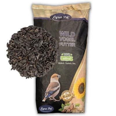 25 kg Sonnenblumenkerne schwarz Wildvogelfutter Vögel Lyra Pet® Neue Ernte - Bild 1 von 4