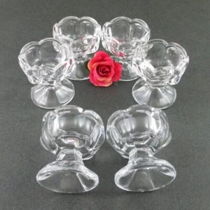 6 - antique COLONIAL pedestal Open SALTS - HJ#2961 - Cambridge & Duncan Miller - Picture 1 of 10
