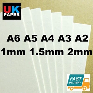 1mm 2mm A4 A3 CARDBOARD CARDS BACKING BOARD PAPER SHEETS KRAFT WHITE MODEL MOUNT - Picture 1 of 42