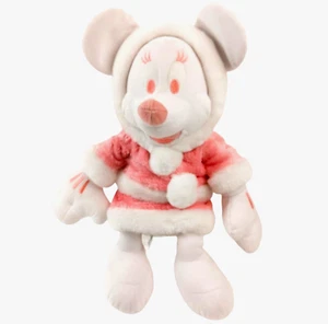 Disney Store Minnie Mouse Plush 16" Pink Winter Holiday Pastel Snow Outfit - Picture 1 of 12
