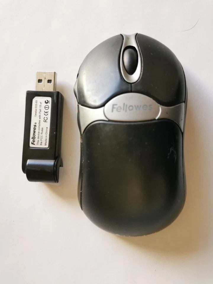 Fellowes Microban Black 5 Button Optical Mouse w/ Scroll Wheel USB Wired  98912 - Image 1 of 3
