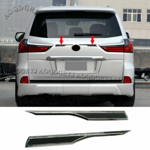 Trunk Tailgate Moulding Trim Covers Fit For LEXUS LX570 2016-2021 W/ Chrome Trim - Picture 1 of 4