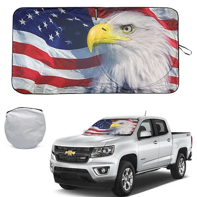 Parabrisas plegable para camioneta Chevy Tahoe Eagle bandera de Estados Unidos patriota de Estados Unidos Foto 1 de 4