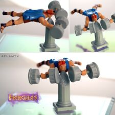 Hercules action figure with Dumb Bells and Pillar Figurine Vintage by Applause