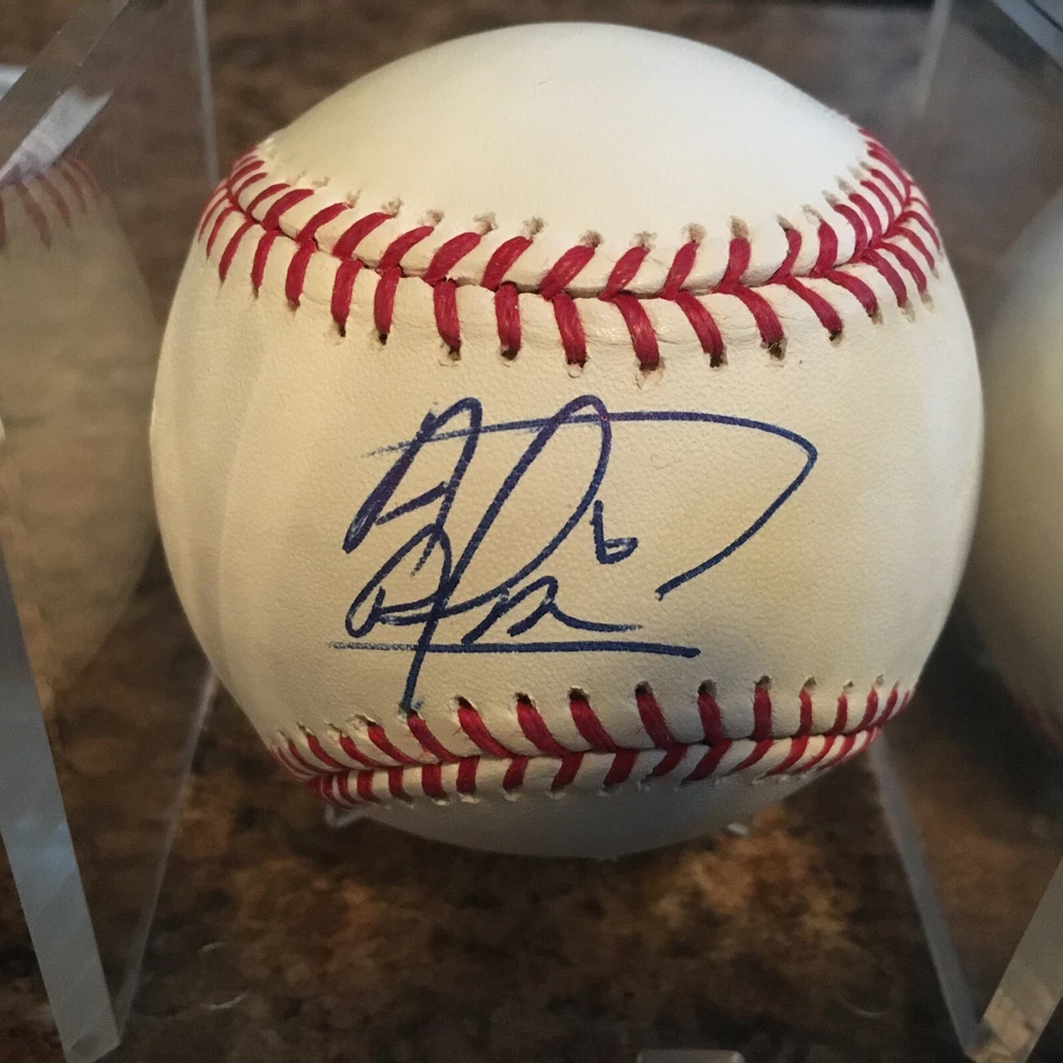 Albert Almora Firmado Rawlings Oficial MLB Béisbol Chicago Cubs Foto 1 de 1