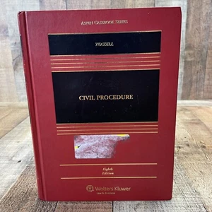Aspen Casebook Series Civil Procedure by Yeazell and Schwartz 8th Edition HC - Picture 1 of 11