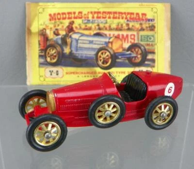 Vintage Matchbox Y-6 Diecast Models of Yesteryear Supercharged Bugatti Type 35 - Image 1 of 4