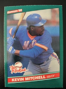 Kevin Mitchell Rookie Card (RC) - New York Mets - 1986 Donruss Baseball Card #17
