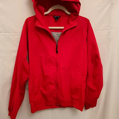 Sport-Tek Youth Zipped Hoodie Waterproof Red Jacket Size Large Foto 1 de 4