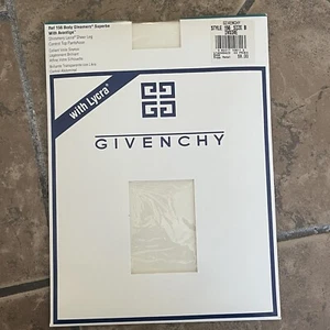 VTG 1993 Givenchy Size B Off White Body Gleamers Shimmery Lycra Pantyhose - Picture 1 of 12