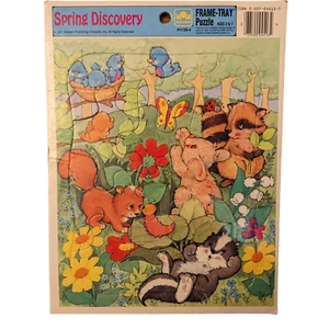 1991 Vintage Frame-Tray Puzzle-Animals - Picture 1 of 8