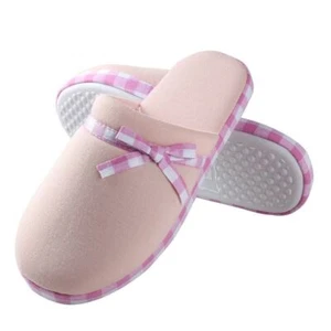 Aerusi Women Winter Warm Slip On Cotton Slippers Memory Foam House Bedroom Shoes - Picture 1 of 14