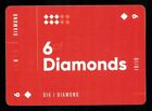 1 x playing card Luke Wadey Grid Series 1 - 6 of Diamonds ZT07