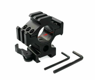 QD Tri-Rail 3 Sides 25.4/30mm Ring Scope Adapter fit 20mm Picatinny Rail Mount - Image 1 of 4