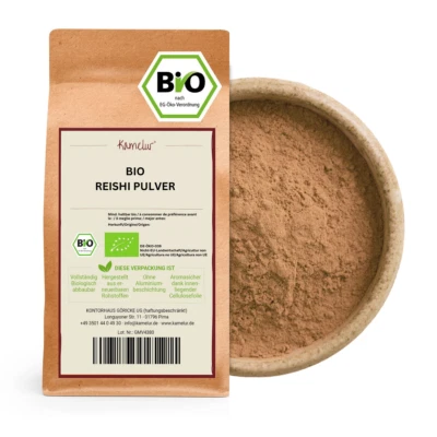 (83,60 EUR/kg) 250g BIO Reishi Pulver ohne Zusätze, BIO Reishi Pilz - Bild 1 von 4