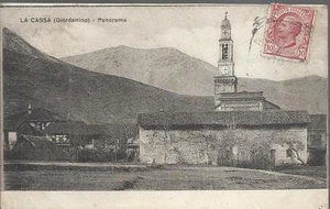LA CASSA (GIORDANINO) - PANORAMA _ CARTOLINA VIAGGIATA 1910_PROP. RIS. TUBERNA - Imagen 1 de 1