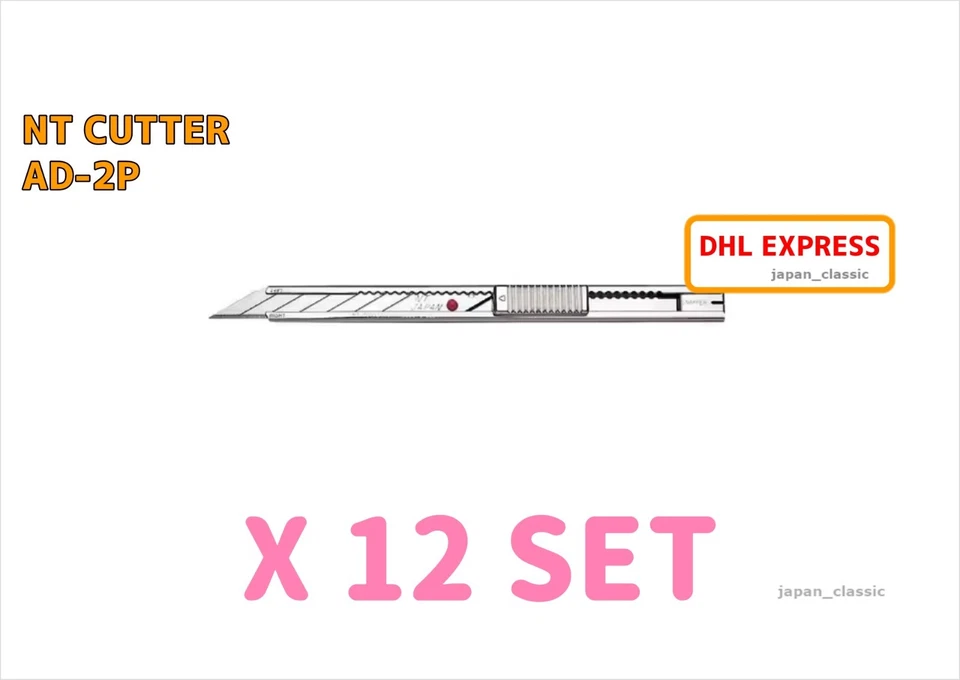 NT CUTTER NT AD-2P PROFESSIONAL CUTTER 30-DEGREE BLADE JAPAN X 12 SET - Image 1 of 3