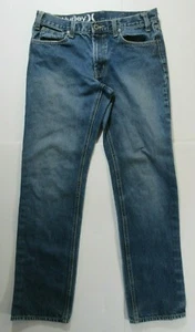 Hurley Men's 100% Cotton Distressed Faded Stained Relaxed Straight Blue Jeans 32 - Picture 1 of 9