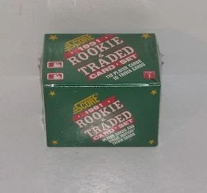 Score Baseball 1991 Rookie and Traded Card Set 110 Spieler plus 10 Quizkarten - Bild 1 von 1