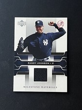2005 Upper Deck Milestone Materials RANDY JOHNSON PATCH #MM-RJ Yankees / D-Backs