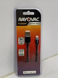 Rayovac Fusion 3FT Cable for iPhone - Black - Zdjęcie 1 z 2