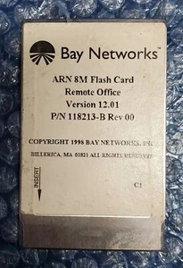 Bay Networks ARN 8M Flash Card Remote Office Verision 12.01 118213-B - Picture 1 of 2