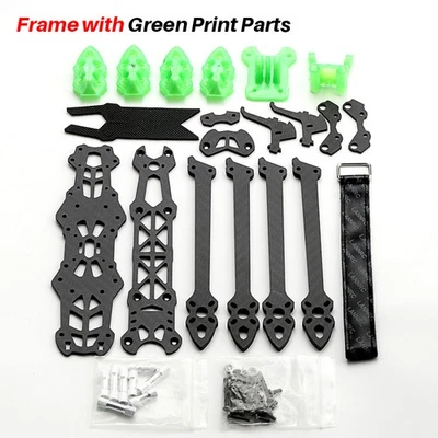 Cuadro de dron de carreras 9IMOD Mark4 5 pulgadas FPV 225 mm fibra de carbono 3K con piezas de impresión Foto 1 de 4