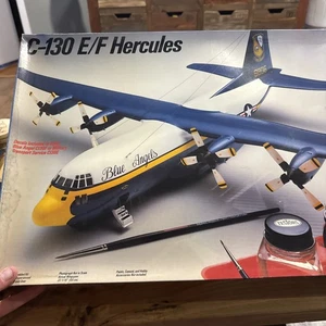 C-130 E/F Hercules 1/72 scale Testors 695 vintage blue Angels Open Box - Picture 1 of 9