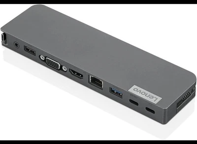 Lenovo USB-C Mini Dock (7 in 1) + alimentatore usb c - Immagine 1 di 2