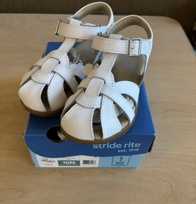Stride Rite Girl's Sr Summer Time White Sandal Size 10M BG56794 - Image 1 of 4