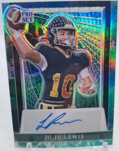 JUEGO PROFESIONAL JU JU LEWIS 2024 TIERRA PRISMÁTICO AUTÓGRAFO UNO DE UNO #1/1 - Imagen 1 de 3