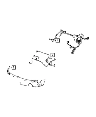 Genuine Mopar Front Fascia Wiring 68207036AH - Image 1 of 4