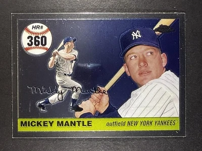 2006 Topps Chrome #MHR360 Mickey Mantle Home Run History New York Yankees HOF - Image 1 of 2