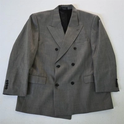 Gian Fanco Ruffini 44S Wool Cashmere Double Breasted Blazer Jacket Sport Coat - Image 1 of 4