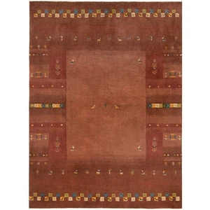 Gabbeh 203x152 cm Handgeknüpfter Perserteppich Orient Carpet Rug Wolle Neu Braun - Picture 1 of 11