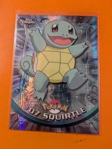 2000 Topps Chrome Squirtle Spectra Variant Pokémon Card #07 RARE - Picture 1 of 2