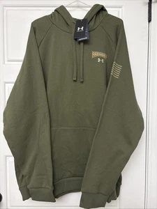 Under Armour Freedom Eagle Fleece Hoodie Grün Herren Gr. 3XL 3X NEU Pull Over - Bild 1 von 6