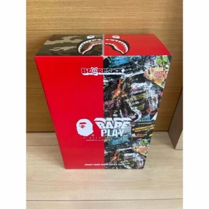 BE@RBRICK BAPE(R) LEGACY CAMO SHARK RED 100% 400% 3 PCS SET MEDICOM TOY NEW JP - Picture 1 of 2
