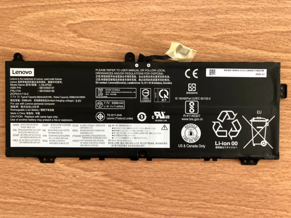  Genuine L19L4PG2 SB10X63137 For Lenovo IdeaPad Flex 5 CB-13IML05 - Image 1 of 1