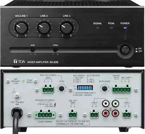 NEW TOA BG-235 CU Mixer / Amplifier, 35 Watt, 70 Volt Speaker Output BG235 - Picture 1 of 16