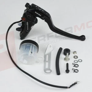 Brembo RCS 19 CorsaCorta RR Radial Brake Master Cylinder + Clear Reservoir Kit - Picture 1 of 5