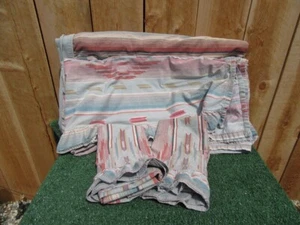 Vintage Ralph Lauren King Size Southwest Aztec Rio Grande Sheet Set Hawk Springs - Picture 1 of 18
