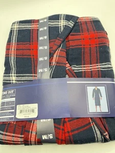 Bottoms Out Flannel Shawl Collar Robe Men’s Small Medium NWT - Picture 1 of 10