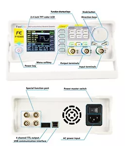 FY6900 60MHz Dual CH DDS Function Signal Generator VCO Frequency Sweeper Counter - Picture 1 of 5