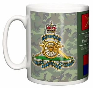 British Army Soldier 16 Regiment Royal Artillery Badge TRF Coffee Tea Gift Mug - Picture 1 of 4