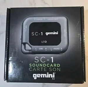 SC-1 gemini i/O Audio USB to Stereo RCA Sound Card with Phono Input Used - Picture 1 of 8