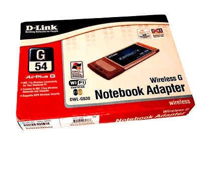 D-Link Wireless G  DWL-G630 54 Mbps PCMCIA Wireless Notebook Adapter - Image 1 of 3