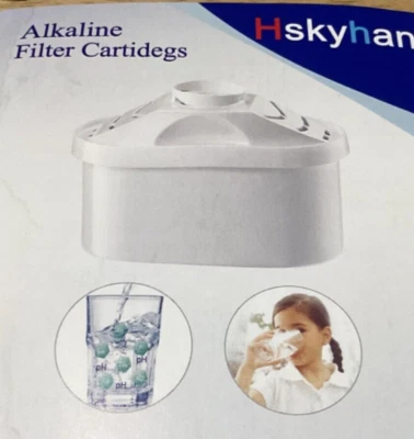 5 PACK Hskyhan Alkaline Water Filter Cartridge  Replacement Pitcher Water Filter - Image 1 of 4