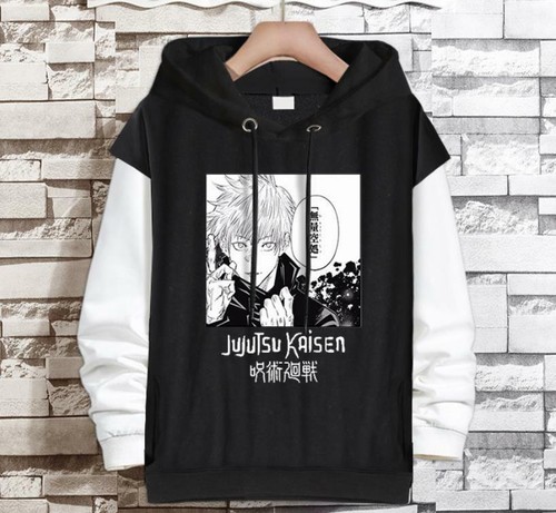VETEMENTS Felpa con cappuccio Jujutsu Kaisen anime manga pullover pullover con cappuccio cotone