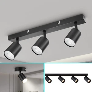 1-4Way Ceiling Lights Spotlight Adjustable Fitting Kitchen LED Bar Spot Lamp - Picture 1 of 20